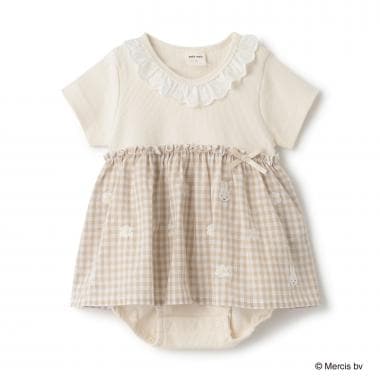 【miffy】お花刺しゅうロンパース