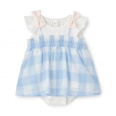 【リンク】ブロックチェックOPロンパース