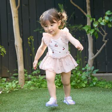 SWIM　チュールワンピース水着