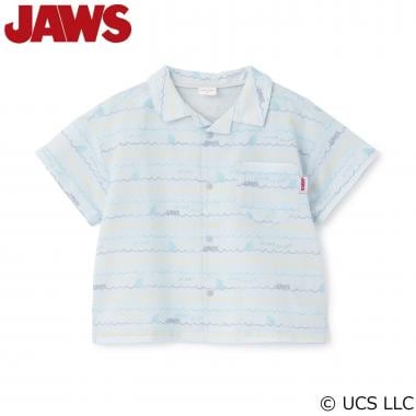 【JAWS】シアサッカー総柄半袖シャツ
