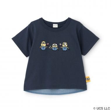 【ミニオンズ】布帛切り替え半袖Tシャツ