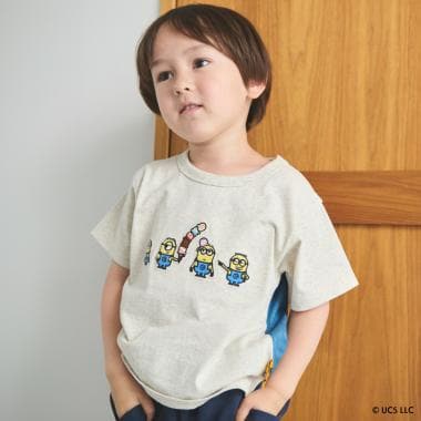 【ミニオンズ】布帛切り替え半袖Tシャツ