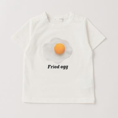 【ベビーサイズ】フードアソート転写プリント半袖Tシャツ