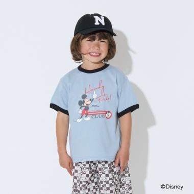【Disney】【カイテキ天竺】アソートプリントリンガーTシャツ