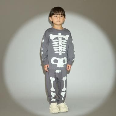 【予約商品】【ハロウィン】【カイテキ天竺】ほねほねセットアップ