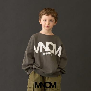 【MNCM】【毛玉バイバイ裏毛裏起毛】フロッキープリントビッグスウェット