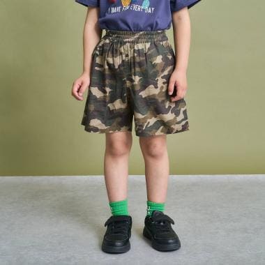 【ストレッチで動きやすい】アソート総柄４分丈パンツ