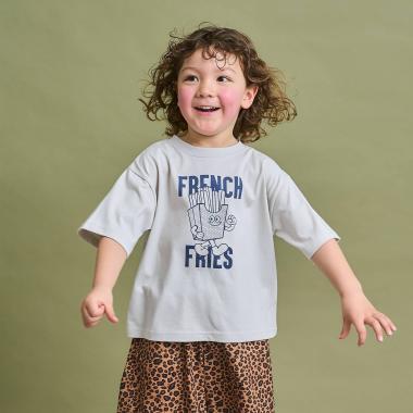 【防汚・速乾・型崩れしない】ジャンクフードアソートプリントTシャツ