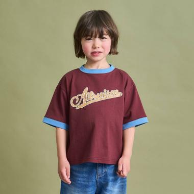 【防汚・速乾・型崩れしない】カスレロゴプリントリンガーTシャツ