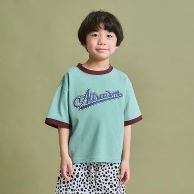【防汚・速乾・型崩れしない】カスレロゴプリントリンガーTシャツ