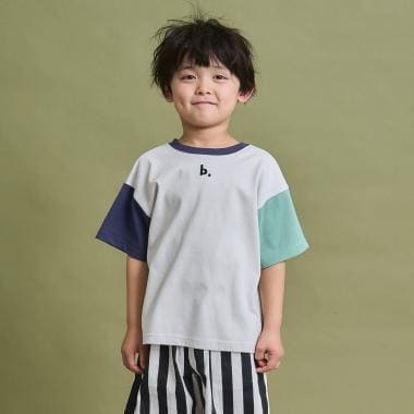 【防汚・速乾・型崩れしない】【どちらが前でもOK】テトラード配色Tシャツ