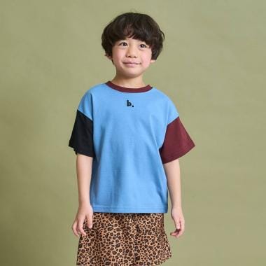 【防汚・速乾・型崩れしない】【どちらが前でもOK】テトラード配色Tシャツ