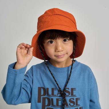 【スクール対応】【撥水・防汚・耐久・UV】小さく収納できるハット（反射シート付き)