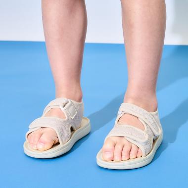 メッシュフラットサンダル