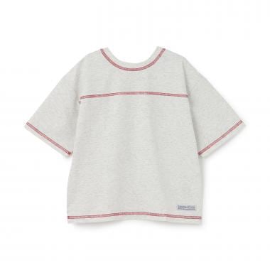 【予約/6月中旬～下旬入荷予定】【熱をブロック】【どちらが前でもOK】配色ステッチTシャツ