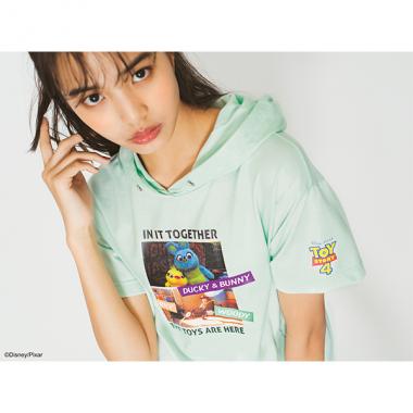 【PIXAR】 転写プリントTシャツパーカー