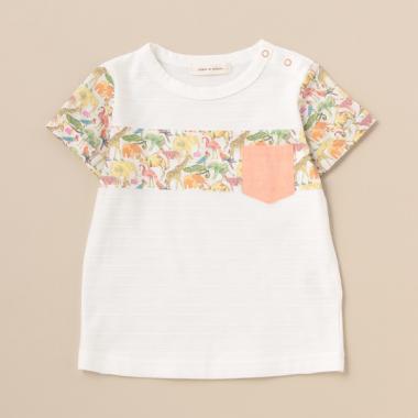 キューフォーザズー切替半袖Tシャツ【日本製】