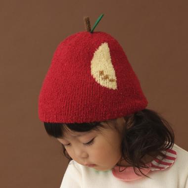 りんごマシュマロニット帽【日本製】