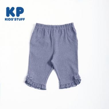 KP(ケーピー)裾フリルの６分丈パンツ80～90
