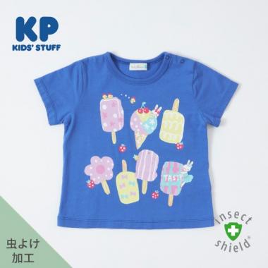 KP(ケーピー)CAYA 虫除けアイスモチーフ半袖Tシャツ80～90