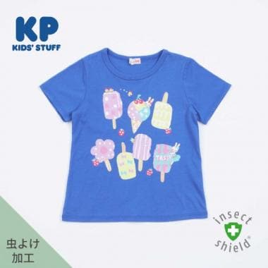 KP(ケーピー)CAYA 虫除けアイスモチーフ半袖Tシャツ140