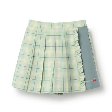 チェックプリーツキュロット
