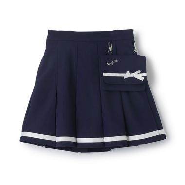 移動ポケットつきプリーツスカパン