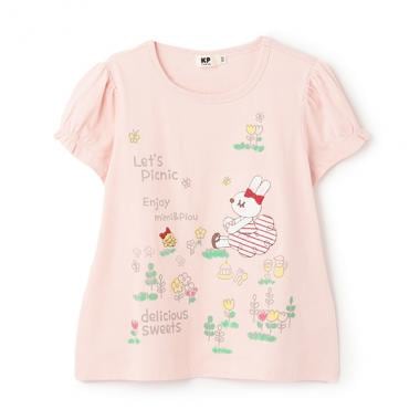 ピクニックmimiアップリケ　半袖Tシャツ