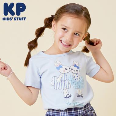 mimiフリフリスカートアップリケTシャツ