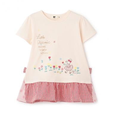 mimiピクニックモチーフチュニック