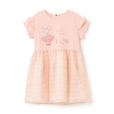 mimiチェックシフォンワンピース