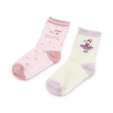 mimiモチーフ２Ｐソックス