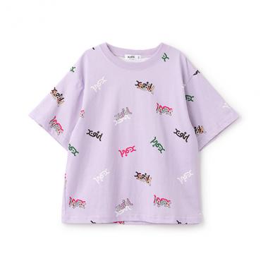 【人気商品再入荷】【直営店で取り扱い無し】ミルズロゴ総柄半袖Tシャツ