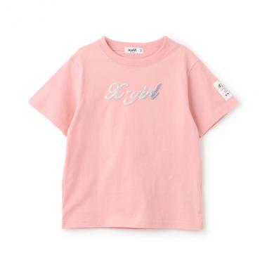【人気商品再入荷】【直営店で取り扱い無し】ラメ発泡プリントロゴ半袖Tシャツ