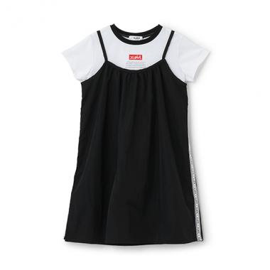 【人気商品再入荷】【直営店で取り扱い無し】サイドラインキャミドッキングワンピース