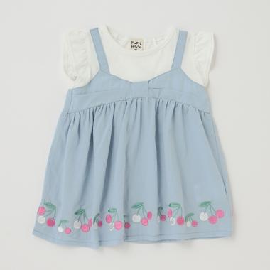 刺しゅうチュニックTシャツ