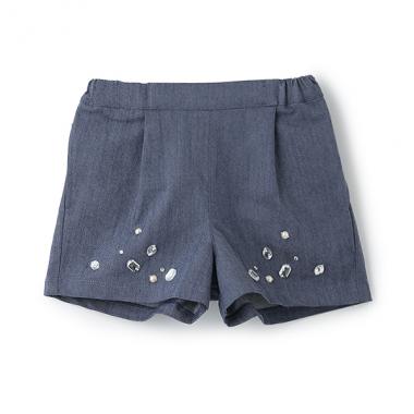 ビジューつきショーパン