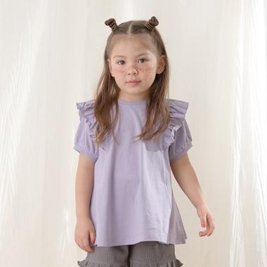 【どっちが前でもOK！】【型崩れしないコットン】ふりふりフレアチュニック