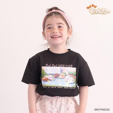 【PUI PUI モルカー】【型崩れしないやわらかコットン】もぐもぐモルカーTシャツ