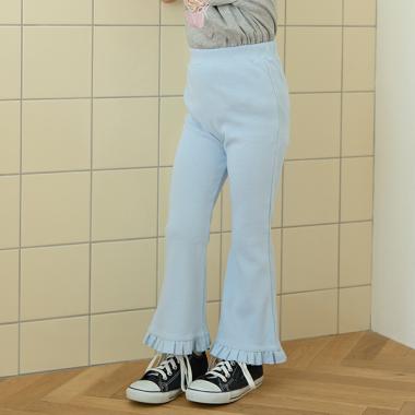 【大人気カラー再入荷】【ともパン】裾フリルフレアパンツ