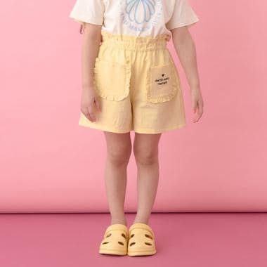 【セットアップ可能】フリルポケット付きショートパンツ