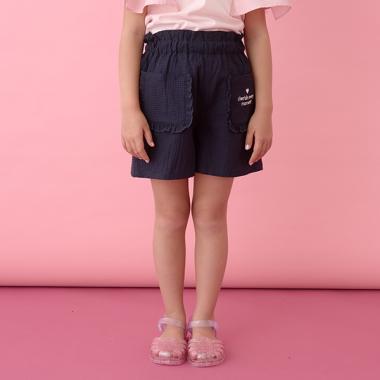 【セットアップ可能】フリルポケット付きショートパンツ