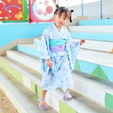 柄アソート・簡単着付け♪セパレート浴衣(帯2枚セット)