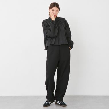 美脚バルーンタックパンツ