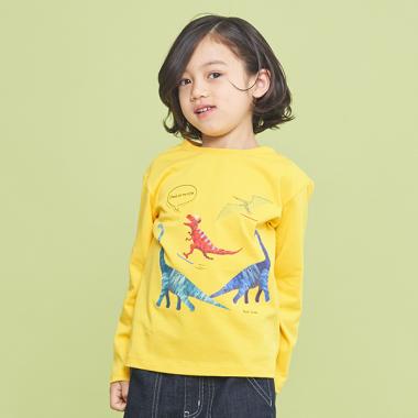 DINOスケボー長袖Tシャツ