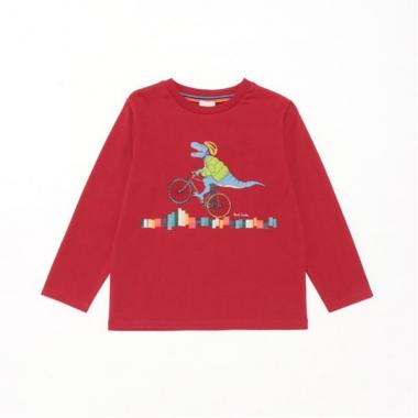 サイクリング恐竜長袖Tシャツ