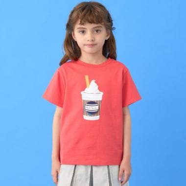 ドリンク恐竜ギミック半袖Tシャツ