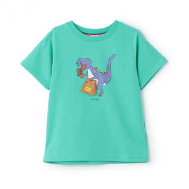 ホットドック恐竜ギミック半袖Tシャツ