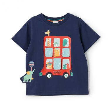 アニマルバスギミック半袖Tシャツ