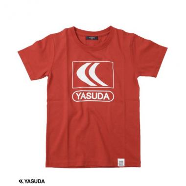 天竺・【YASUDA】接触冷感UVカットロゴプリント半袖Tシャツ